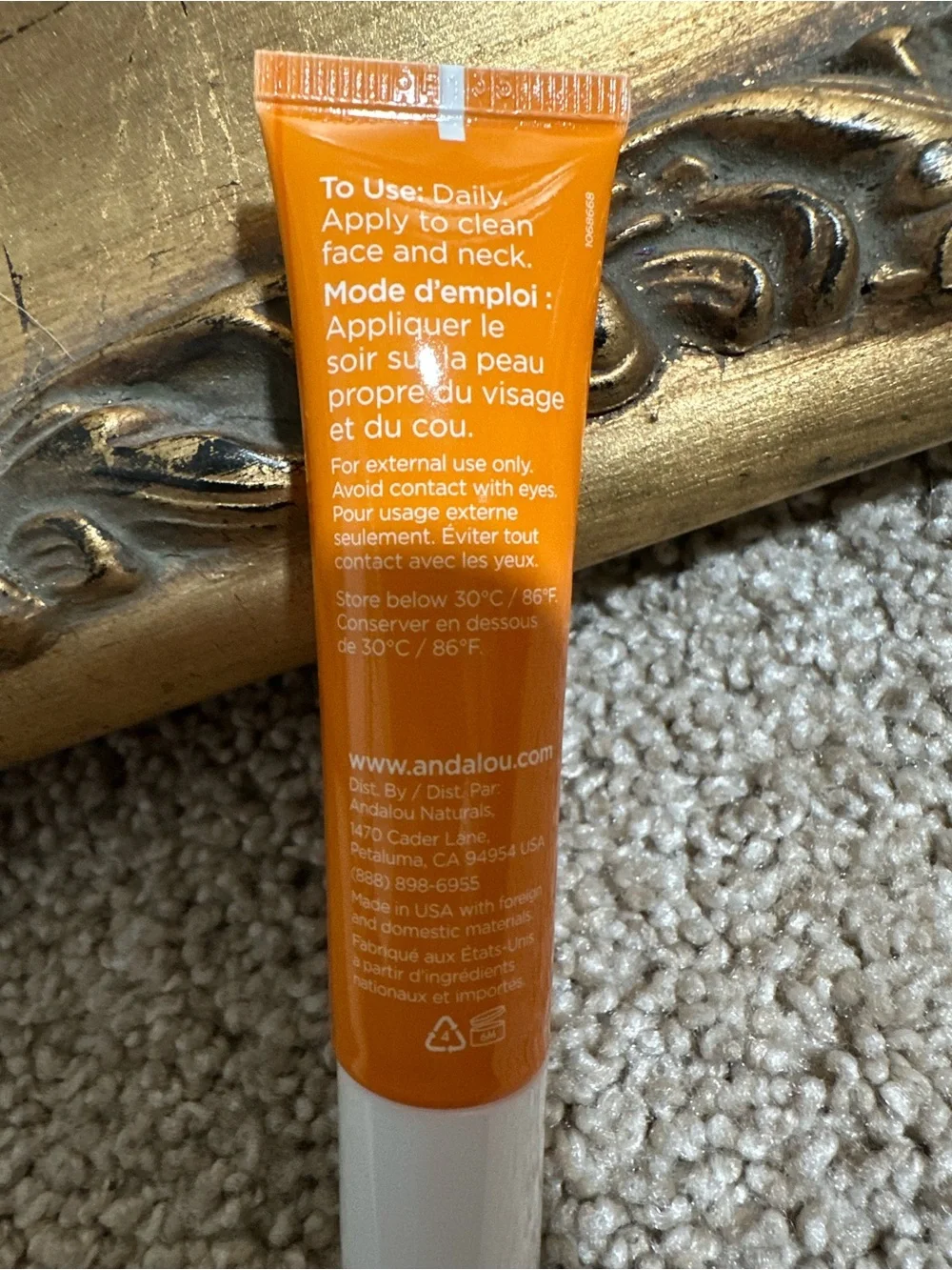 New Andalou Naturals Brightening Probiotic + Vitamin C Renewal Cream 0.4oz